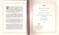 ALCOCK & BROWN (DAILY MAIL) BANQUET MENU ´Savoy Hotel´ 1919