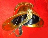 AN AUSTRALIAN (Victorian Period c. 1880) Brass Fireman´s Helmet, From New South Wales Fire Dept.
