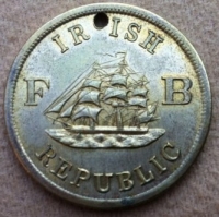 IRISH AMERICA,1866 (Fenian Brotherhood Medal) GEM ´As Struck´ Pierced as Issued.