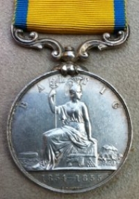 BALTIC MEDAL (1854-1855) UN-NAMED AS ISSUED. About EF