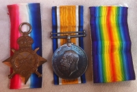 TWO BROTHERS (An unusual lot) Plaque to Private,  & Star and War to Officer Brother.
