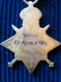 TWO BROTHERS (An unusual lot) Plaque to Private,  & Star and War to Officer Brother.