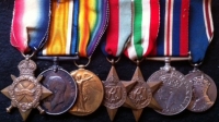 AN UNUSUAL O.B.E 1914-15 Star Trio,(Bi-Lingual Victory) 39-45 Star, Italy Star, War Medal & Coronation 1937.To: Sgt H.D.SUTHERNS,1st INFANTRY. District Commissioner of Internal Affairs (Rhodesia) Friend of Mr IAN SMITH.