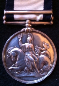 A MAGNIFICENT & SUPER RARE NAVAL GENERAL SERVICE MEDAL, CLASP (HEBRUS WITH L