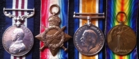 A RARE "TWO BROTHERS" DOUBLE CASUALTY GROUP, 1914 Star & Bar Trio & Plaque,K.I.A.1st JULY 1916 (1st DAY OF THE SOMME) 5th LONDON Rgt & MILITARY MEDAL & 1915 Trio & Plaque. K.I.A.15th JULY 1916. ROYAL FUS.