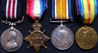 A Good "SOMME" Military Medal & 1914-15 Trio. To: 9108 L/ Cpl E.C.S. JONES 11th ROYAL WARWICKSHIRE REGT. (E.C.J. on Star & MIC ...9108 throughout).  