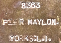 AN EXCELLENT EARLY ENTRANT (10th August) 1914 Star & Bar Trio (Made Prisoner of War at MESSINES RIDGE 1st NOVEMBER 1914) To: 8363 Pte R. MAYLON, 2/YORKS LIGHT INFANTRY.  