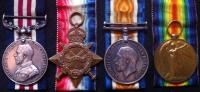A SCARCE MILITARY MEDAL & 1914-15 TRIO, with PLAQUE. To: 19180 Pte-Sgt A.G. HALL,"B" Coy, 2nd BEDFORDSHIRE REGT. Posthumous award for the attack on RONSSOY village. 18th/20th September 1918.
