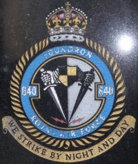 A VERY LATE "HALIFAX" III AIRCREW EUROPE (France & Germany) trio, box of issue & condolence slip: Flt/Sgt D.H.G. TILEY.(640 Sqd) R.A.F. LECONFIELD. Killed-in-Action 2nd March 1945. From Blackwood, Monmouthshire.