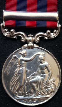 A VERY RARE & DESIRABLE INDIAN GENERAL SERVICE MEDAL 1854 ( PERSIA ) To: J. MANNIX. 64th (2nd Staffs Regt) Foot.
Took part in all battles of Reshire, Bushire, Koosh-Ab and Persia.