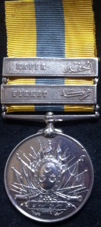 THREE EXCELLENT (DOUBLE CLASP)  KHEDIVES SUDAN MEDALS.Named & with various clasps.
