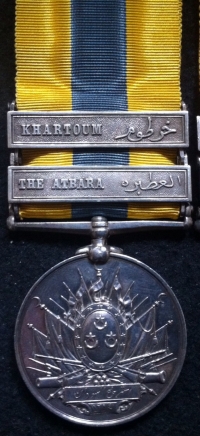 THREE EXCELLENT (DOUBLE CLASP)  KHEDIVES SUDAN MEDALS.Named & with various clasps.
