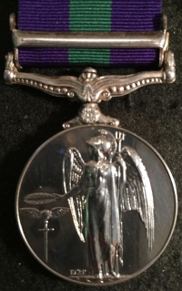 A RARE “CANAL ZONE” (PARAS) GENERAL SERVICE MEDAL.
To. 19031615 Pte A.K. SIMS-NEIGHBOUR. 3rd PARACHUTE REGt.
An Excellent Medal for the Suez Crisis.
