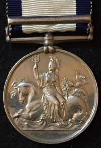 A VERY ATTRACTIVE NAVAL GENERAL SERVICE MEDAL
“SYRIA” To. WILLIAM MAUNDER. CARPENTERS CREW.
H.M.S. HYDRA.  In SUPERB GOOD EF CONDITION 
