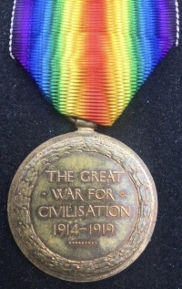 A MOST INCREDIBLE “SINGLE VICTORY MEDAL” To: Captain G.F.T.F. ELLIS.ROYAL NAVY.A GREATLY DECORATED ROYAL NAVAL OFFICER of THE GREAT WAR. Entitled to FOUR foreign orders & Civil Gallantry Award.