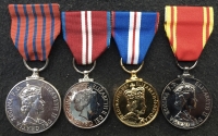 A Superb & Outstanding “Fire Brigade” GEORGE MEDAL (QEII) 1993, 
with Silver & Golden Jubilee Medals & Fire Brigade Exemplary Service
Medal. To; Firefighter DAVID BURNS. West Midlands Fire Service.