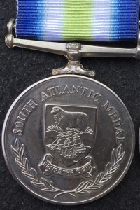 A SUPERB, RARE & HISTORIC  “SOUTH ATLANTIC” Falklands War Medal  (With Rosette) & Northern Ireland GSM. To: Cpl- D.S.M. NOBLE-THOMPSON. 2PARA (“C”  Pioneer Assault Coy)  & Later “Observer” Army Air Corps.