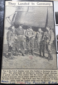 A Superb, Important & “Historically Unique“ Whitley pilot’s Aircrew Europe M.I.D. group of three, (Landed in error in a German field) & later THE FIRST BOMBER COMMAND CASUALTY OF WW2. F/O T.F. Parrott, M.I.D. 77 Sqd. RAF.