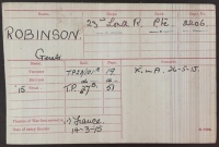 A Father & Son Casualty Family Casualty Group of Five. SON: 1915 Trio. 2206 Pte G. ROBINSON 23rd London Regt. K.I.A. 26th May 1915. FATHER: Mercantile & War Medal Pair. JAMES ROBINSON.