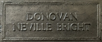 A Royal Navy (Dover Patrol)”Casualty” 1914-1915 Trio & Plaque.
To: J.15876 AB. D.N. BRIGHT, R.N. H.M.S. GHURKA (Destroyer)
Killed in Action, 8th Feb1917. Ship struck German mine 
off Dungeness. Only 5 survivors from 79 crew.