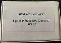 An R.A.F. & W.R.A.F. Husband & Wife” WW2 & Post War grouping of Ten Medals. Him: Africa Star with GSM “MALAYA” with GSM “SOUTH ARABIA” & “RADFAN” with L.S.G.C. —- Her: Defence & War, & GSM “MALAYA”.