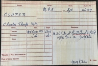 Fine “BATTLE OF ARRAS” MILITARY MEDAL. A Later Casualty KILLED IN ACTION at “BATTLE OF MENIN ROAD” (3rd Battle of Ypres) 21.9.17  46559. Sgt C.T. COOPER. 122 Coy, M.G.C. A Native of Ilkeston, Derbyshire. Age 23.