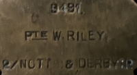 A Classic “Sherwood Forester’s” 1914 Star & Bar (Seriously Wounded) Trio. To an “Old Contemptible” 9491. Pte W. Riley, 2/Notts & Derby Regt. with S.W.B. No. 232124. Discharged, 17th July 1917.