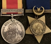 An Outstanding & Possibly Unique Victorian Group of Four. Previously unseen 5 clasp combination. Tofrek, Suakin 1885, Punjab Frontier 1897-98, Malakand 1897, Relief of Pekin. Pte Lazar, Q.O. Madras Sappers & Miners.